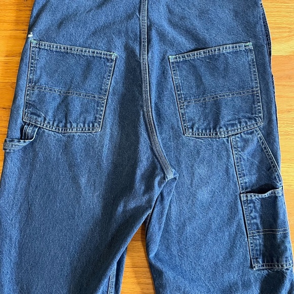 Rare Unisex Vintage OshKosh B'gosh Vestbak Denim Bib Overalls | Size 34 x 30 - Picture 5 of 13